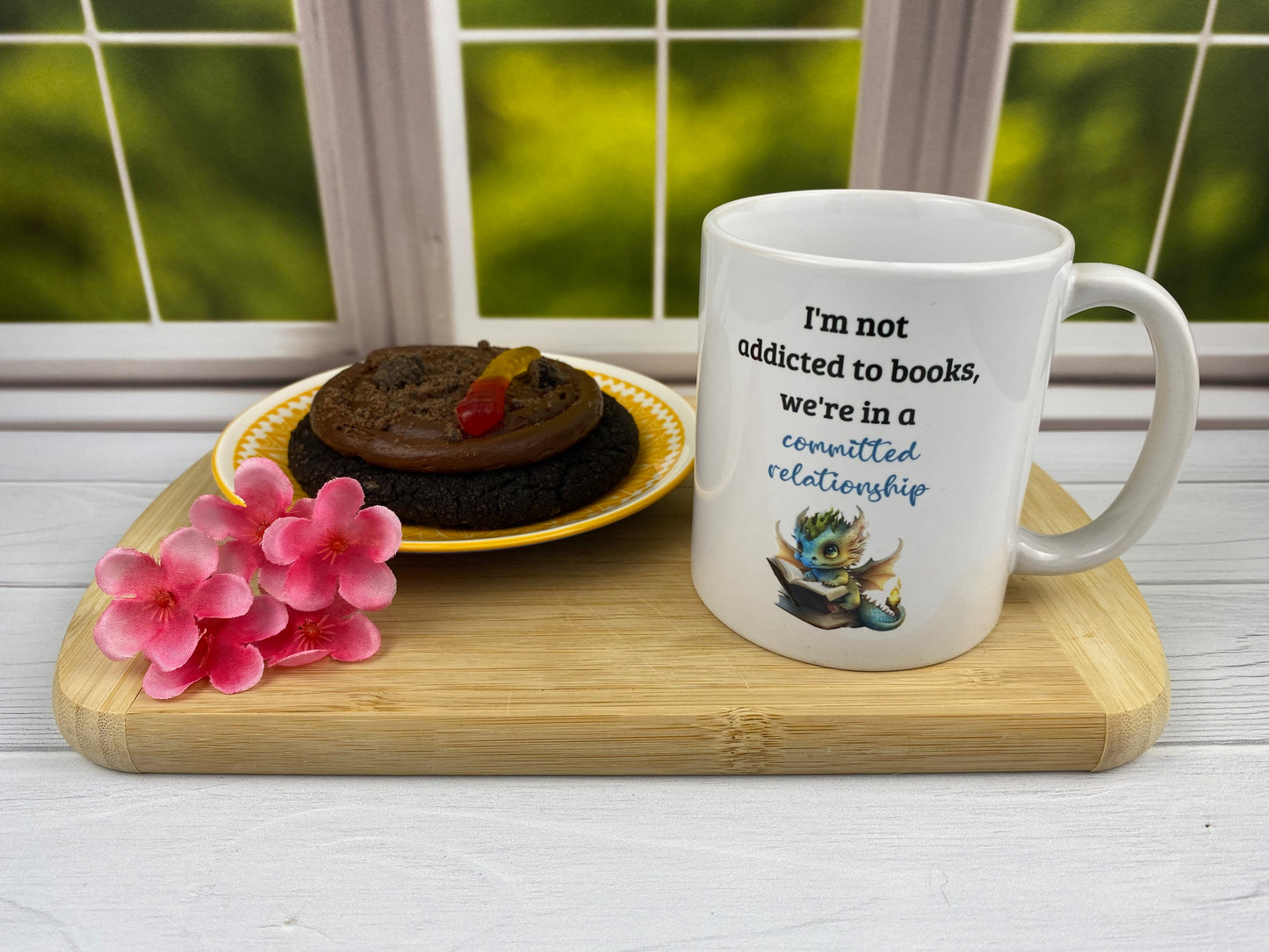 Gift for Bookworms: 'Not Addicted to Books' Coffee Mug