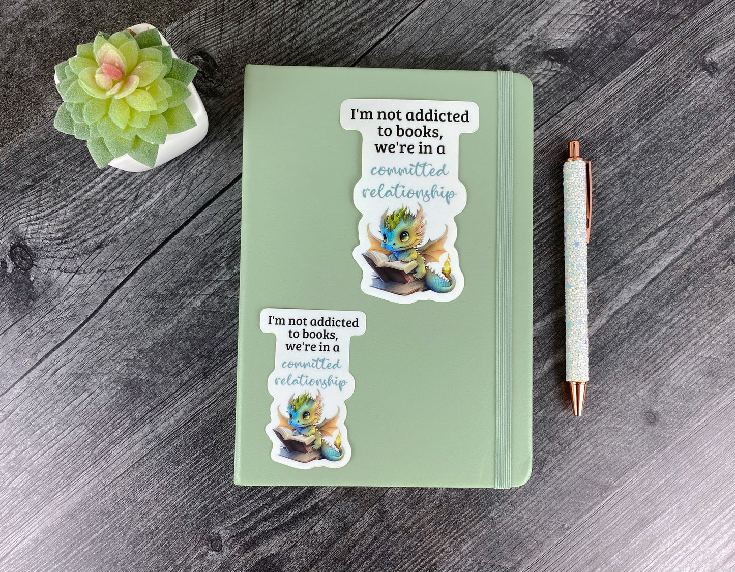 Declare Your Love for Books - Funny Quote Sticker