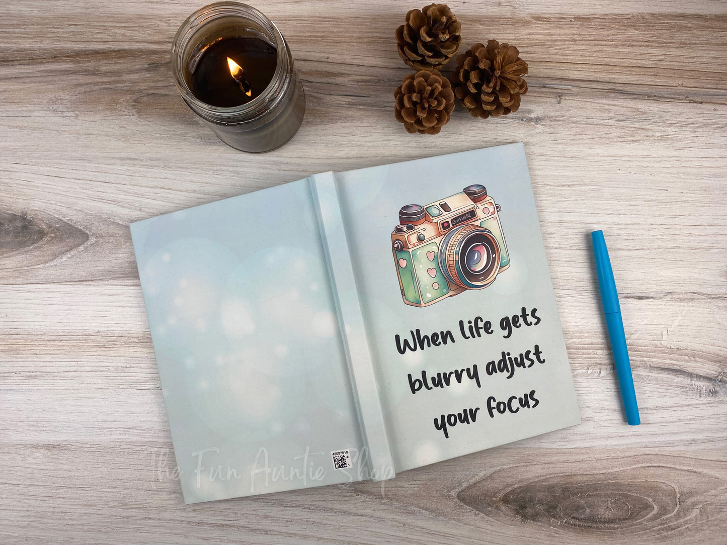 Motivational Hardcover Journal: Adjust Your Focus