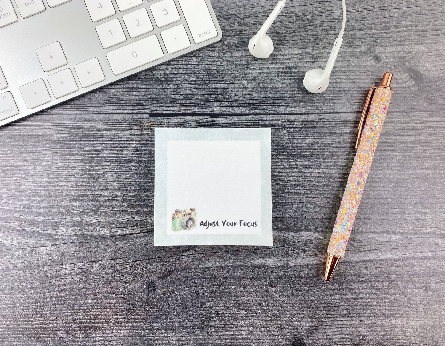 Adjust Your Focus Positive Affirmation Sticky Note Pad