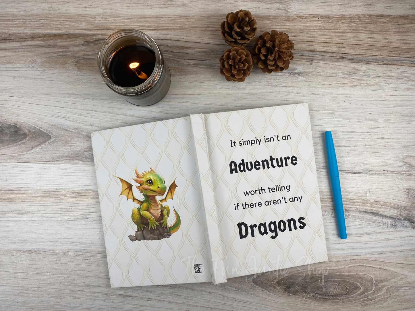 Fantasy Adventure Journal: Dragon Quote Hardcover Notebook