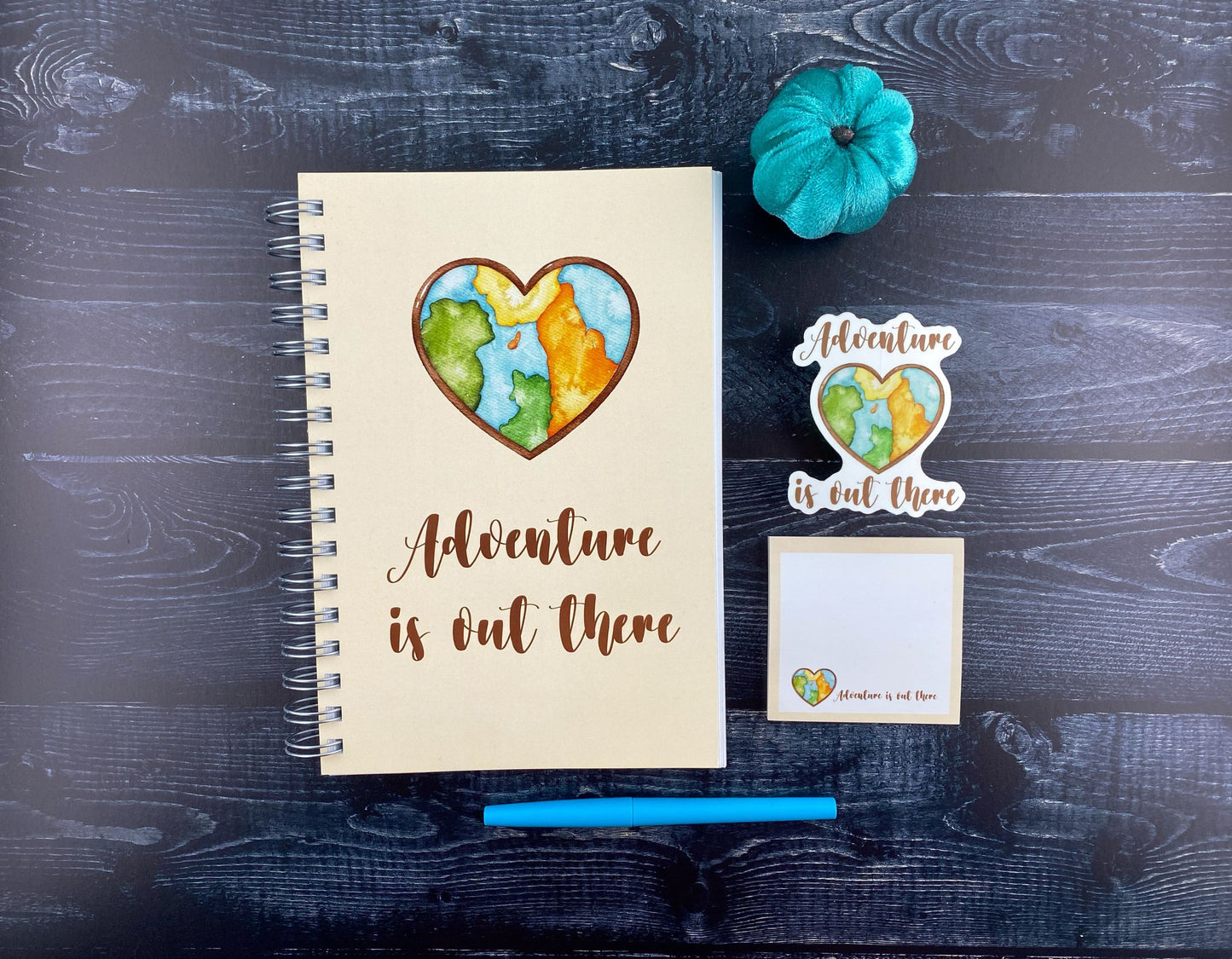 Positive Vibes Sticky Notes: Let the Adventure Begin