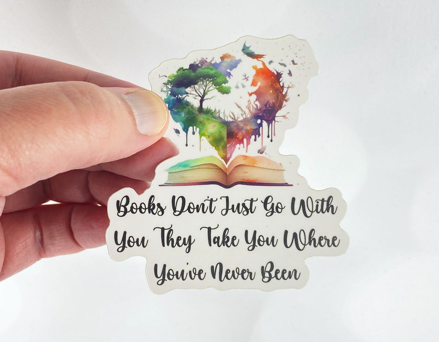 Reading Will Take You Everywhere Fun Sticker for Book Lovers and Librarians