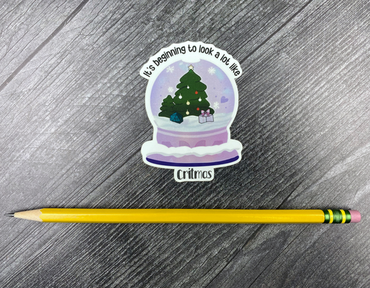 Holiday Critmas Sticker – Perfect Gift for Geeks & Gamers