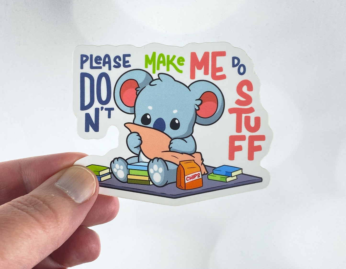 Kawaii Koala Sticker: Perfect for Sarcastic Introverts