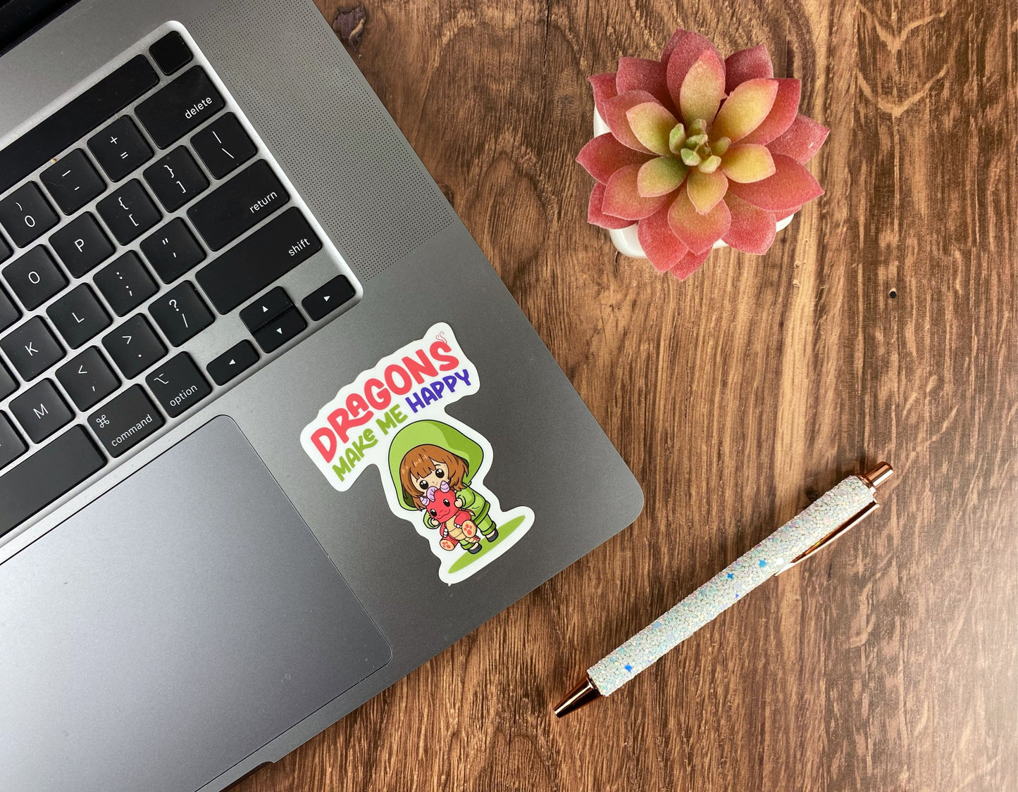 Playful Dragon Art Sticker - Perfect for Fantasy Lovers