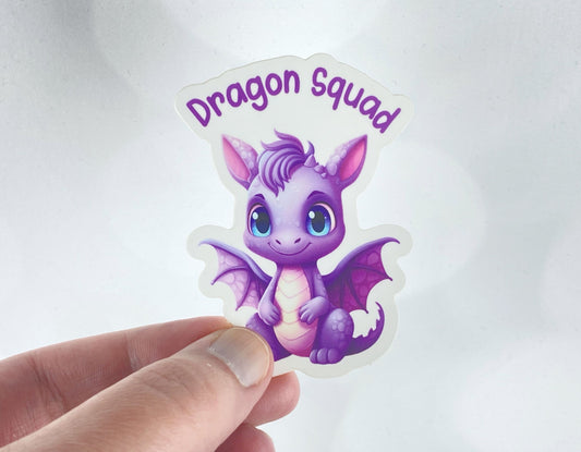 Join the Dragon Squad - Purple Dragon Sticker