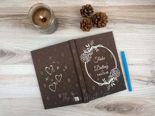 Hardcover Romance Journal: Fake Dating Fan Club Design