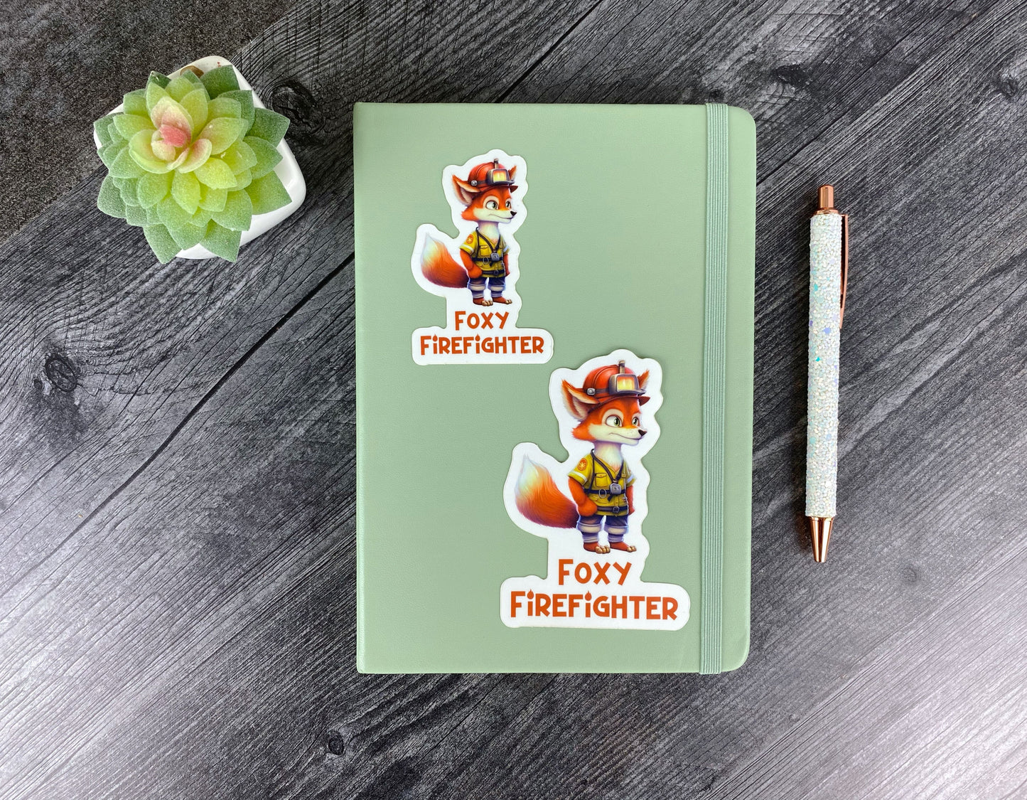 Foxy Firefighter Sticker: For the Firefighter with a Sense of Humor