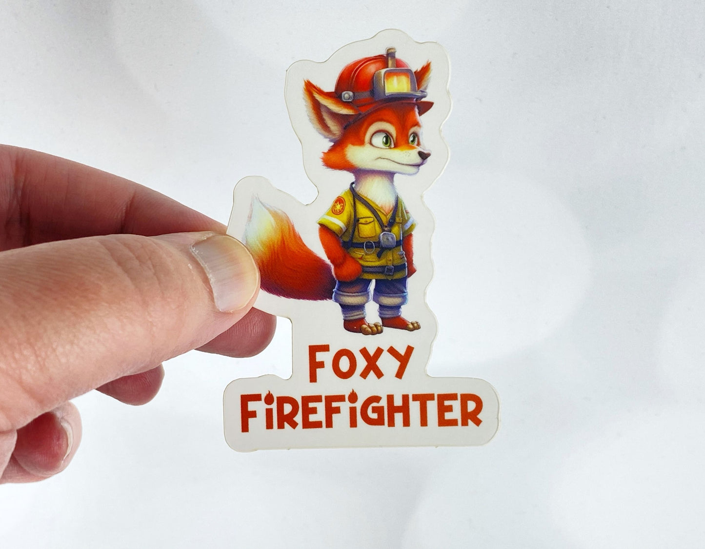 Foxy Firefighter Sticker: For the Firefighter with a Sense of Humor