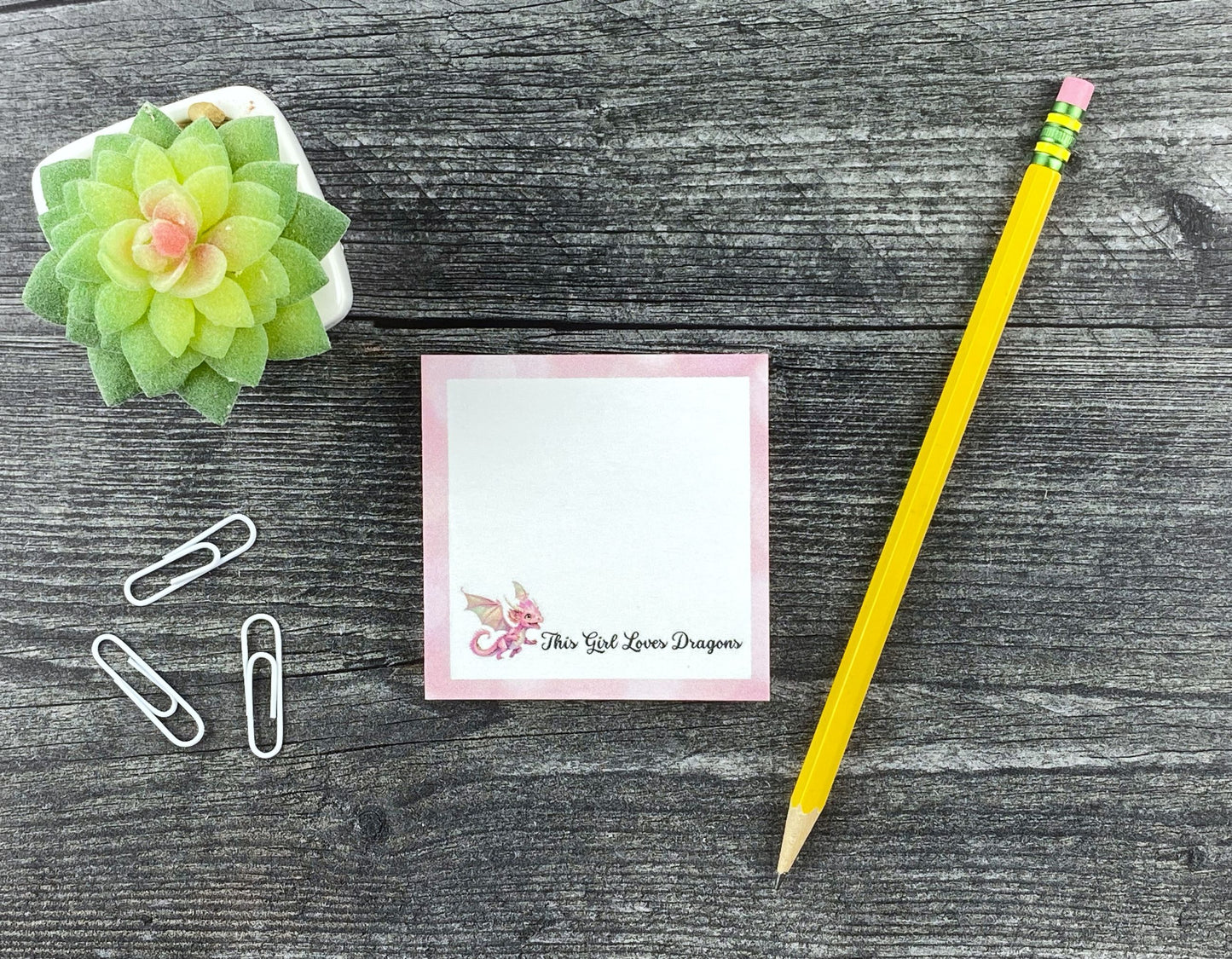 Cute Dragon Sticky Note Set - Perfect for Fantasy Lovers