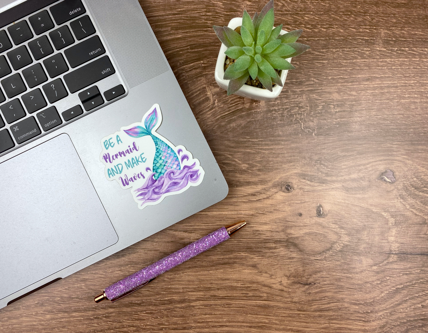 Kawaii Mermaid Sticker Collection: 4 Fun Designs