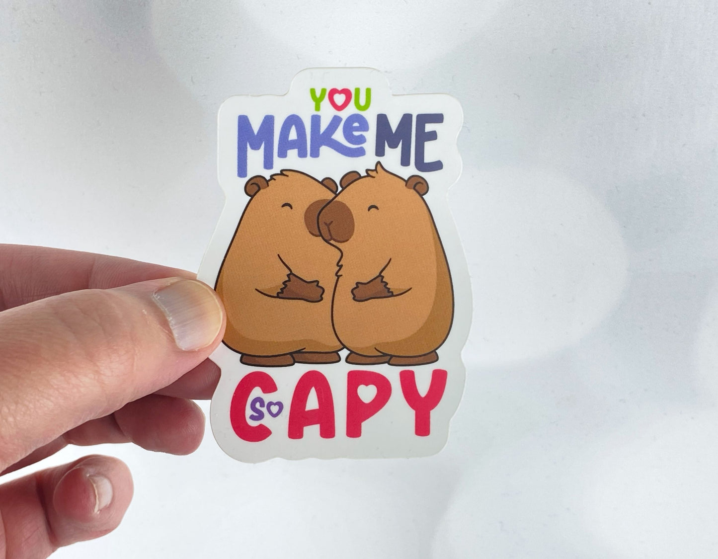 Kawaii Capybara Sticker - Cute Anniversary Gift