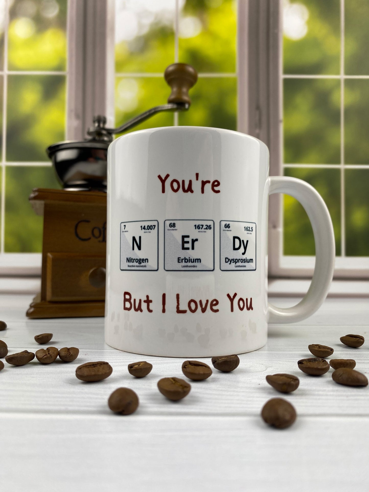 Chemistry of Love: 'You're Nerdy but I Love You' Coffee Mug