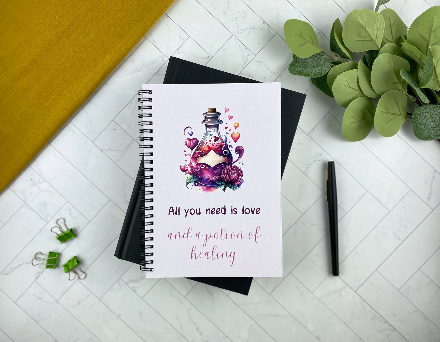 Game Night Gear: Love & Healing Notebook and Sticker