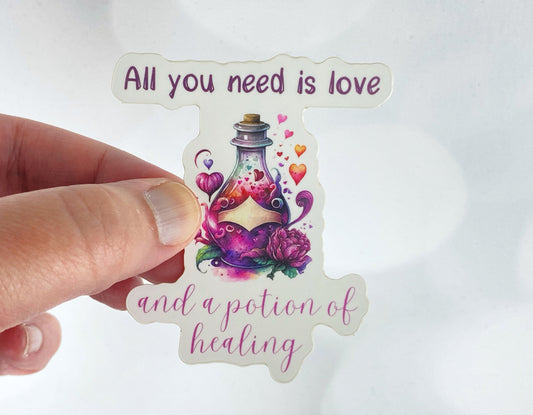 RPG Love Quest: "All You Need is Love" Sticker