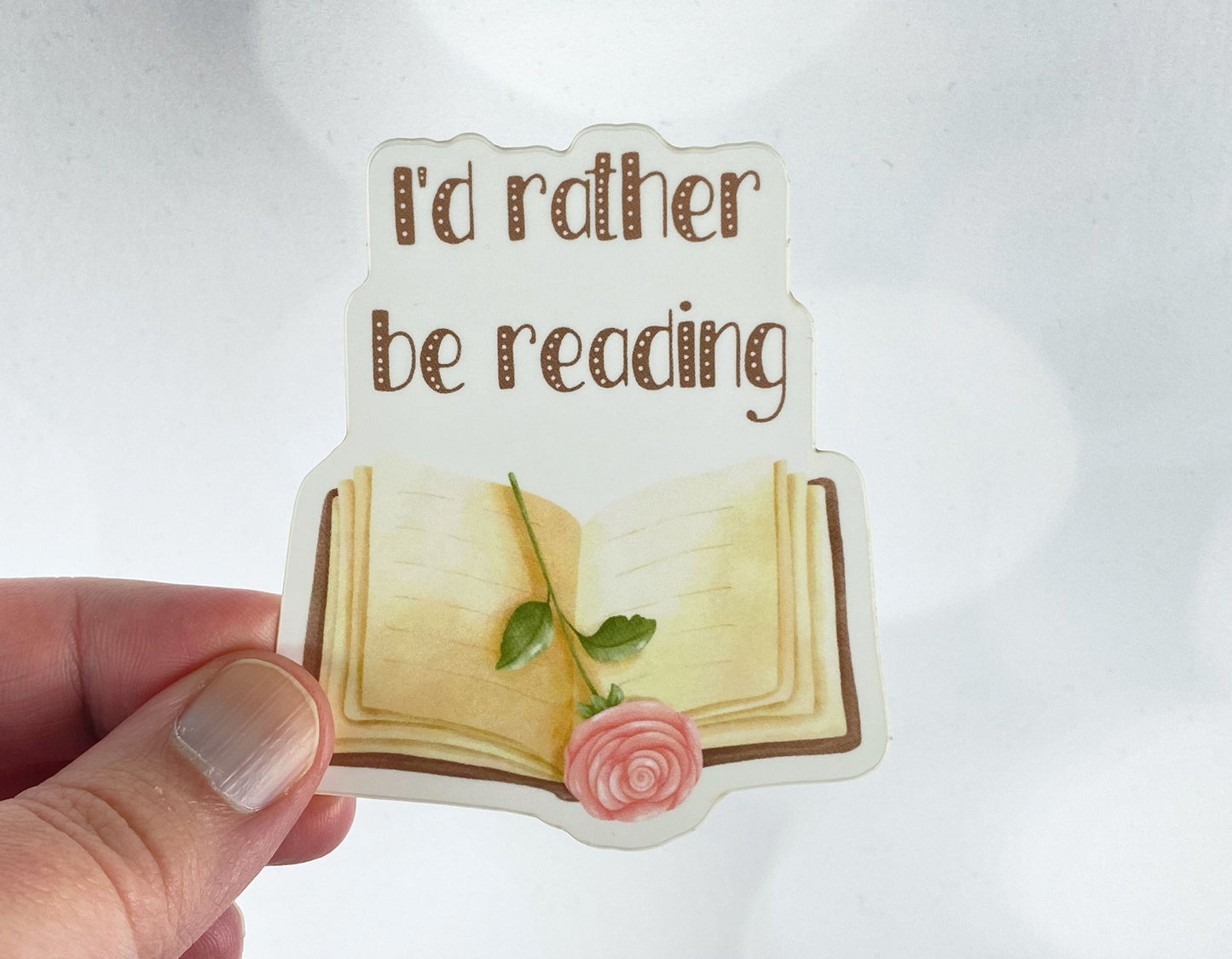 Bookish Vibes: "I'd Rather Be Reading" Sticker