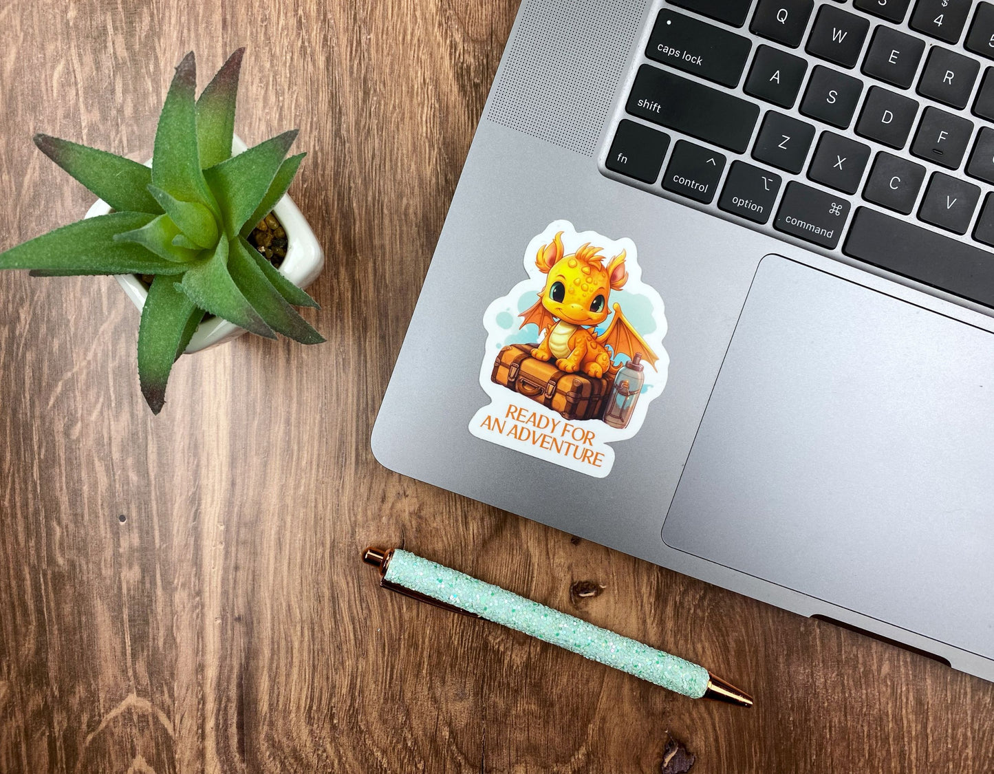 Fantasy Travel Dragon Sticker: Ideal for Explorers