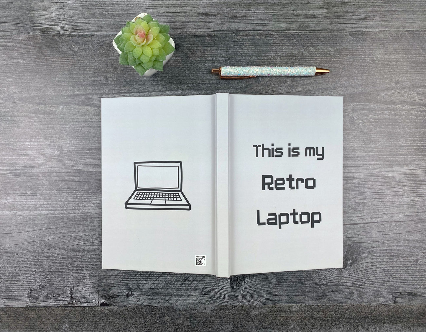 Retro Laptop Journal – Funny 90s Nostalgia Notebook