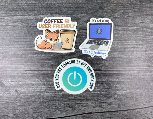 Tech Support Sticker Pack - Funny Quotes for Software Engineers