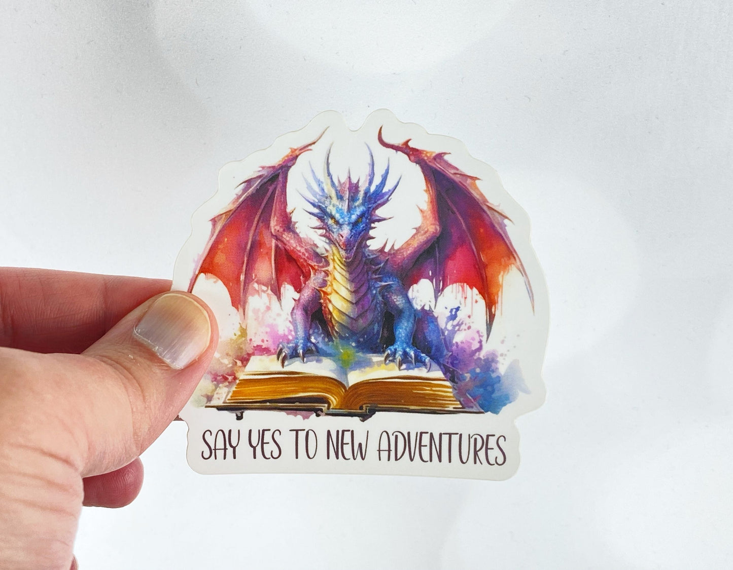 Inspirational Dragon Art - Say Yes to New Adventures