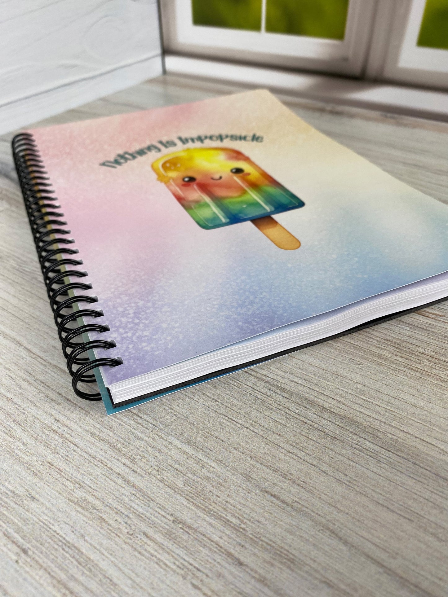 Whimsical "Nothing is Impopsicle" Spiral Notebook