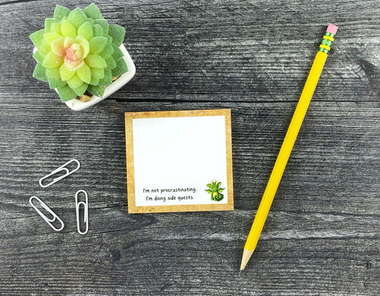Gamer's Office Supplies - Side Quest Sticky Notes